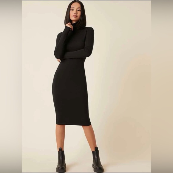 SHEIN Dresses & Skirts - Reserved for @masonmaty High Neck Solid Bodycon